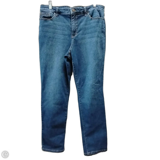 Jeans Straight By Bandolino In Blue, Size: 16
