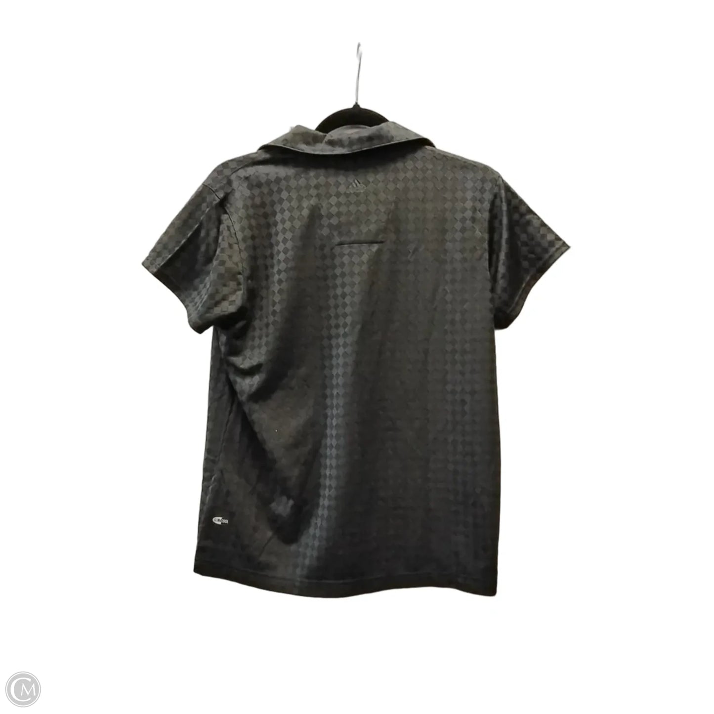 Athletic Top Short Sleeve By Adidas In Black, Size: L