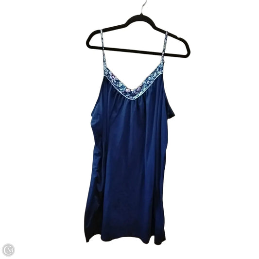 Top Sleeveless By Joyspun In Blue, Size: 3x