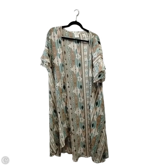 Kimono By Clothes Mentor In Multi-colored, Size: 2x