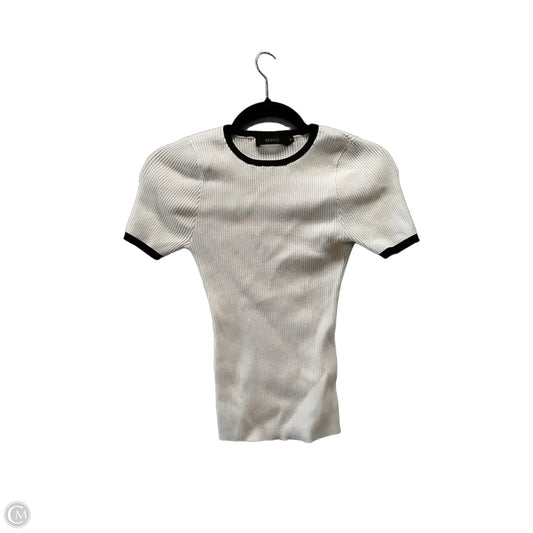 Sweater Short Sleeve By Zesica In Black & White, Size: S