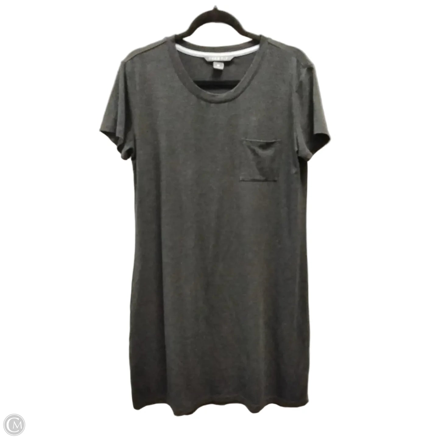 Dress Casual Midi By Clothes Mentor In Grey, Size: M