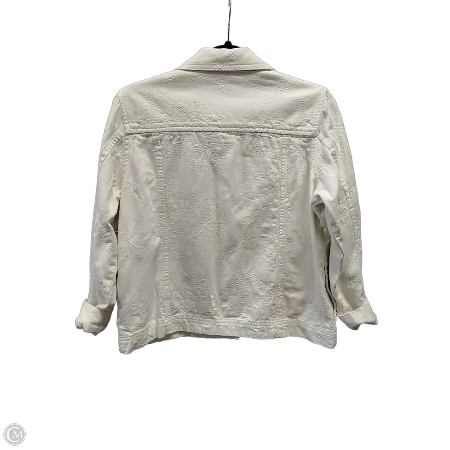 Jacket Denim By Studio Works In White, Size: Mp