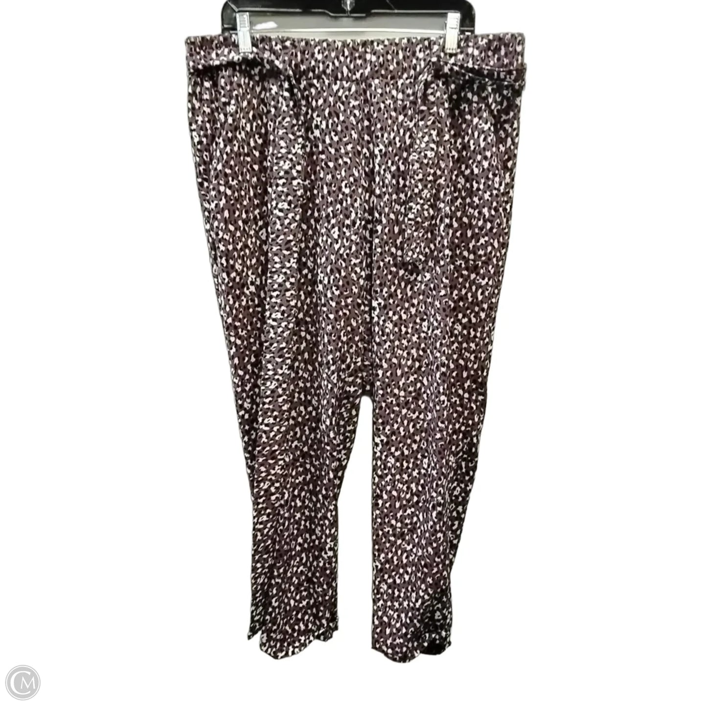 Pants Wide Leg By Torrid In Leopard Print, Size: 1x
