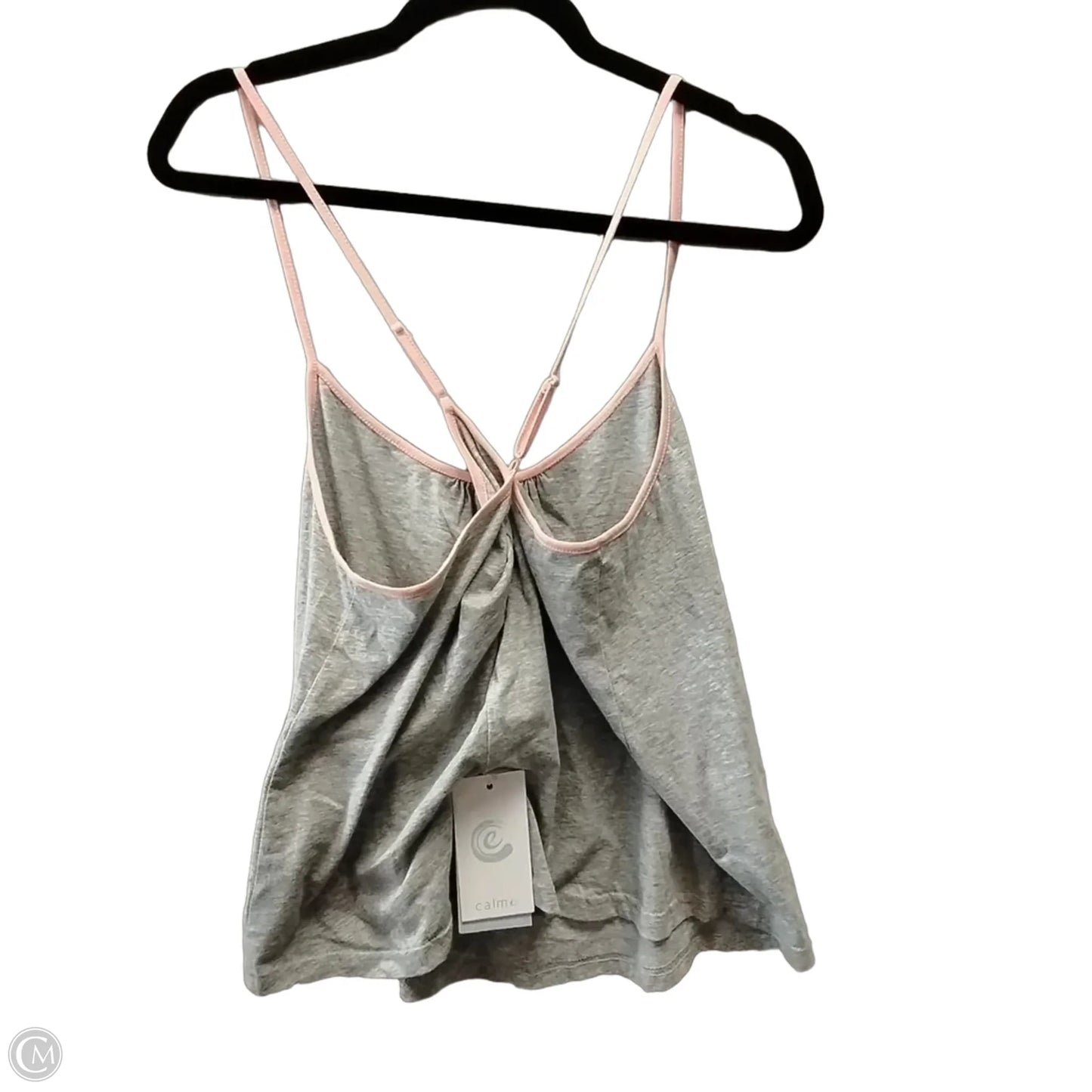 Tank Top By Clothes Mentor In Grey & Pink, Size: M
