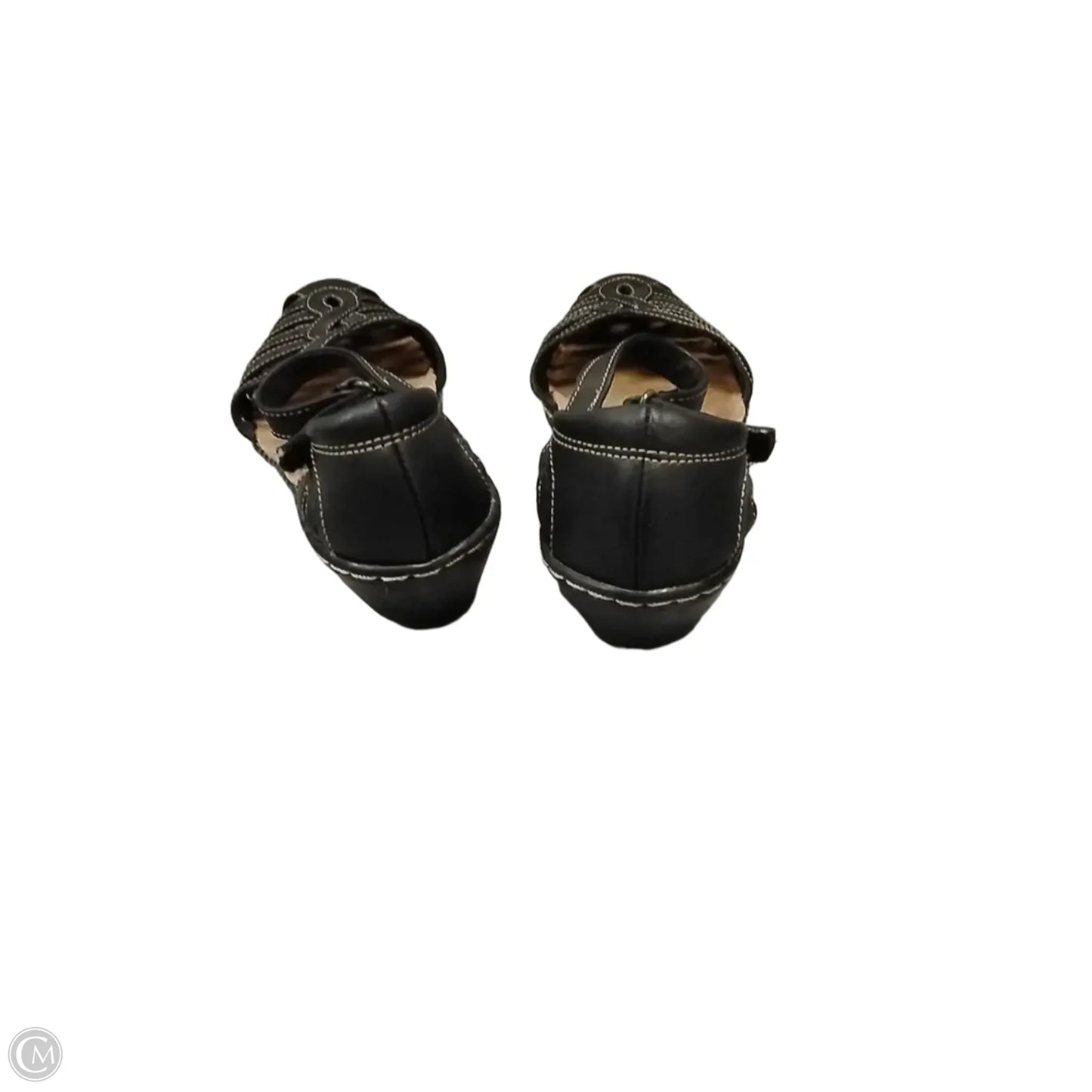 Sandals Flats By Clarks In Black, Size: 7
