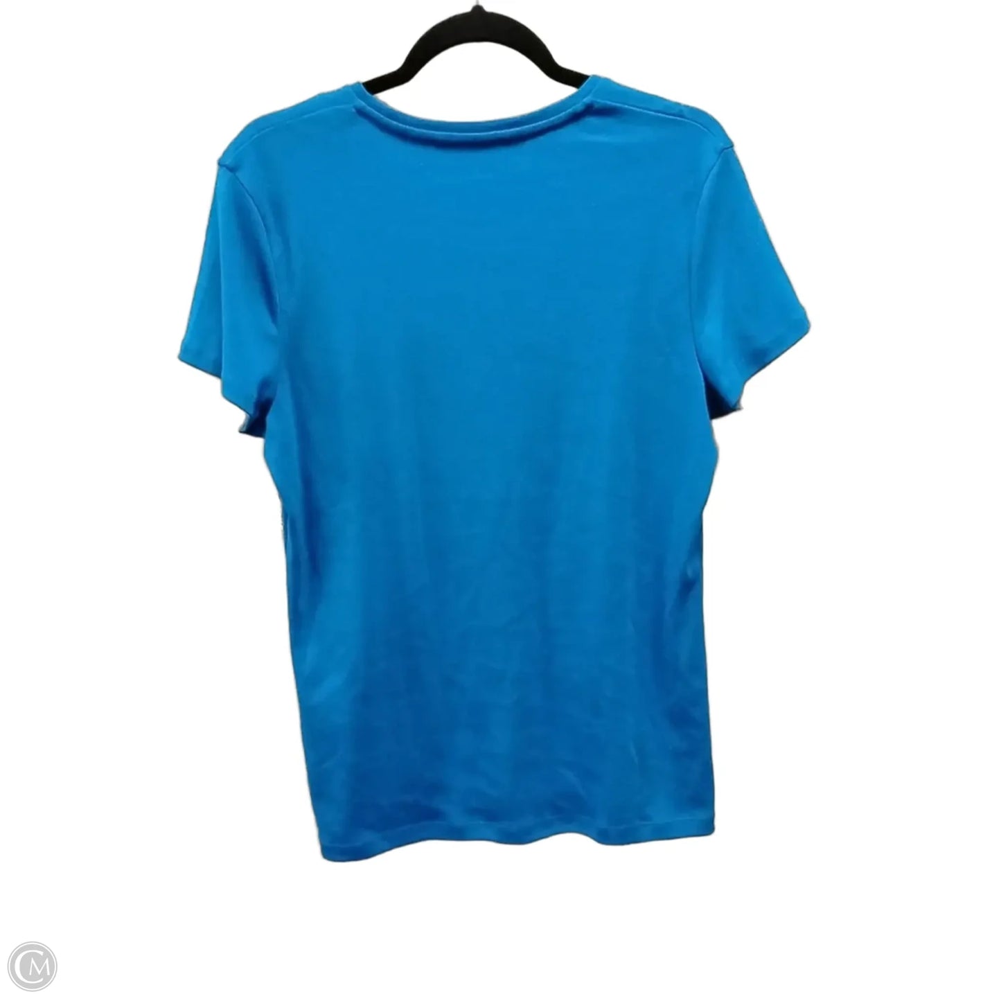 Top Short Sleeve By Jones And Co In Blue, Size: Xl