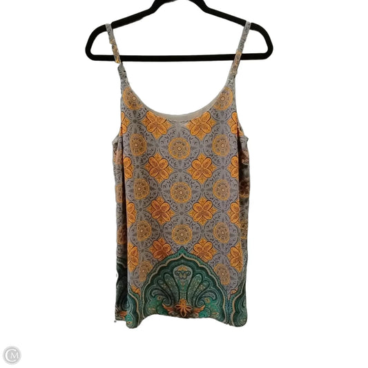 Top Sleeveless By Cabi In Geometric Pattern, Size: S