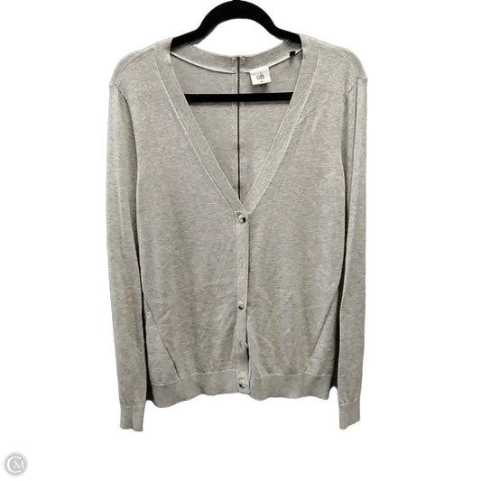 Sweater Cardigan By Cabi In Grey, Size: M