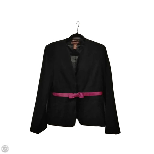 Blazer By Bandolino In Black & Pink, Size: 6