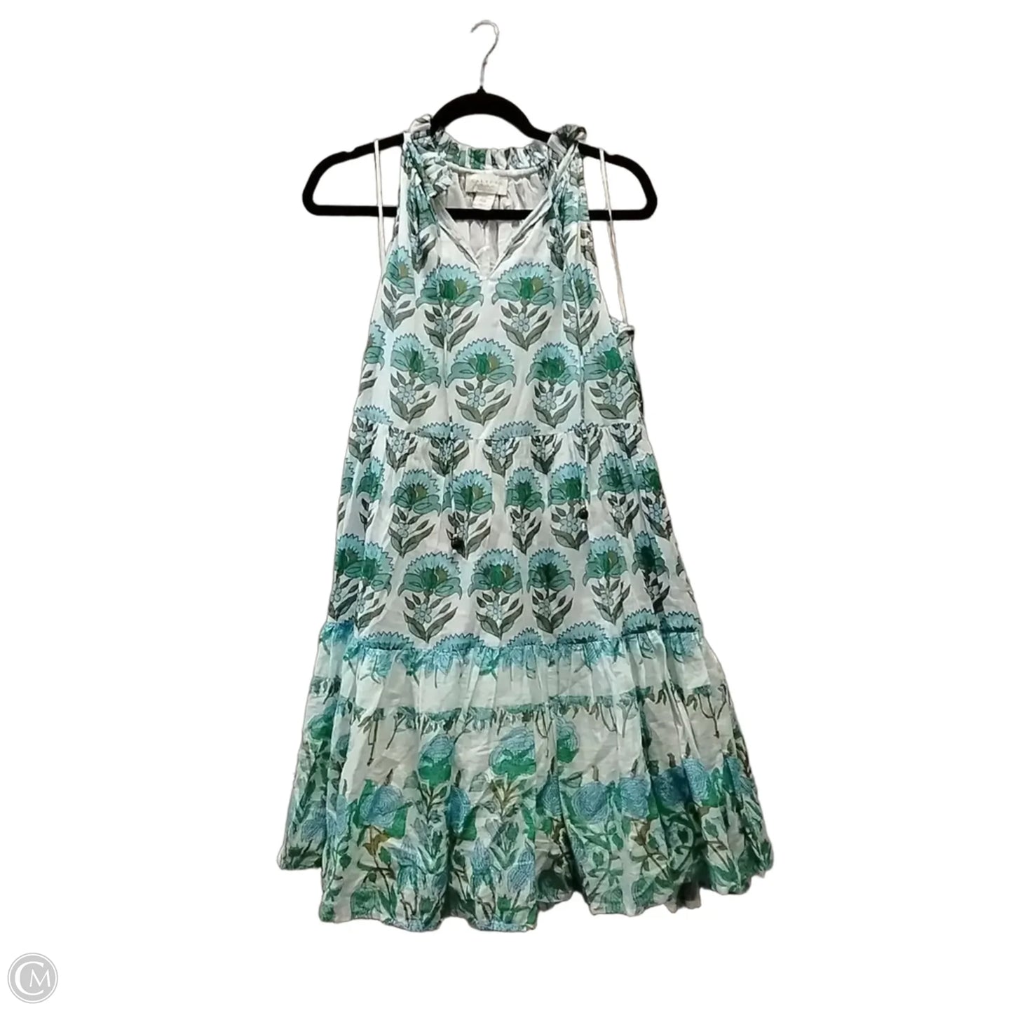 Dress Casual Midi By Calypso St Barth In Blue & Green, Size: 18