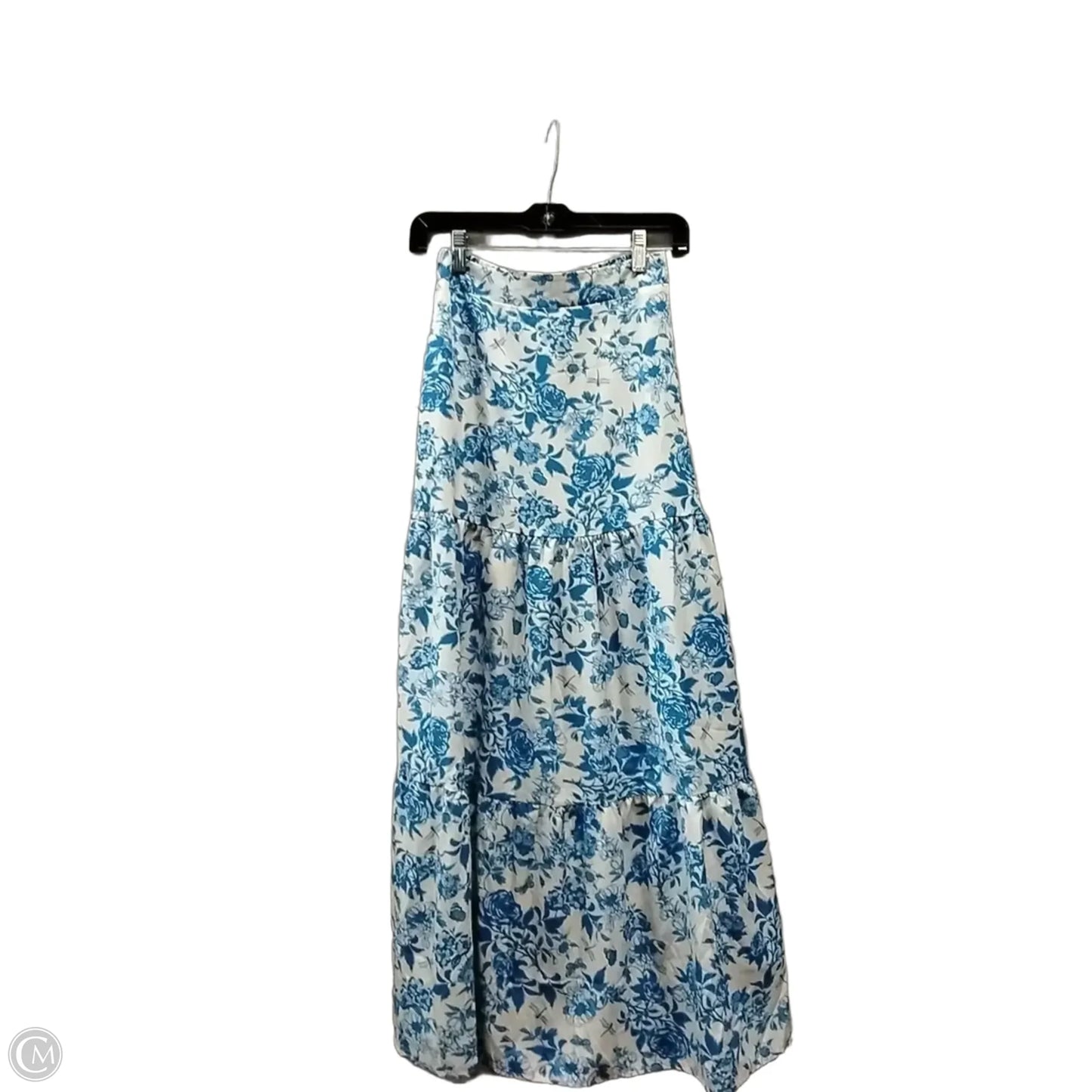 Skirt Set 2pc By Clothes Mentor In Blue & White, Size: Xs