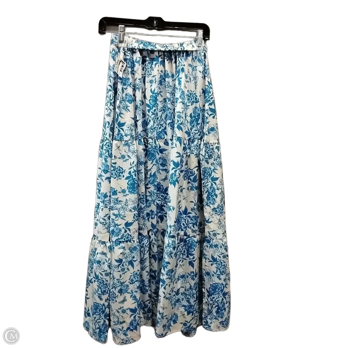 Skirt Set 2pc By Clothes Mentor In Blue & White, Size: Xs