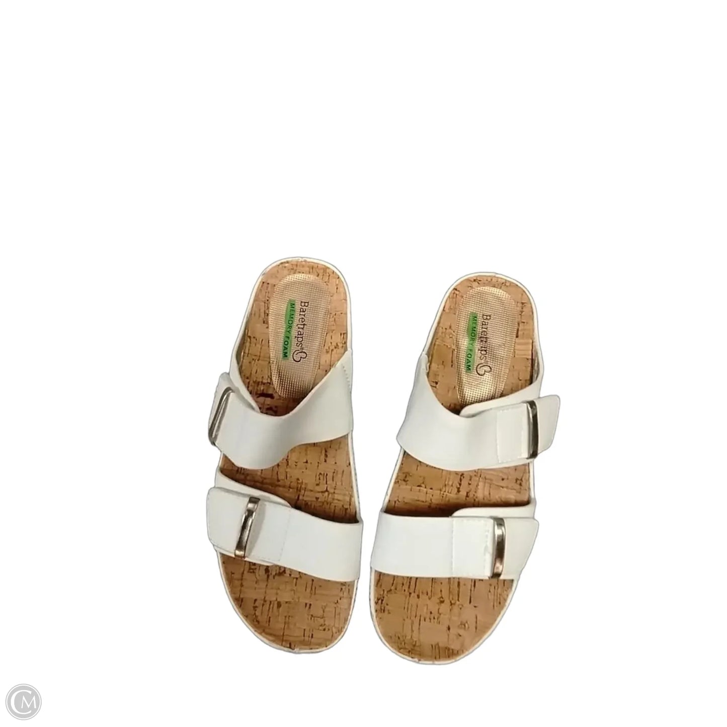 Sandals Flats By Bare Traps In White, Size: 6.5