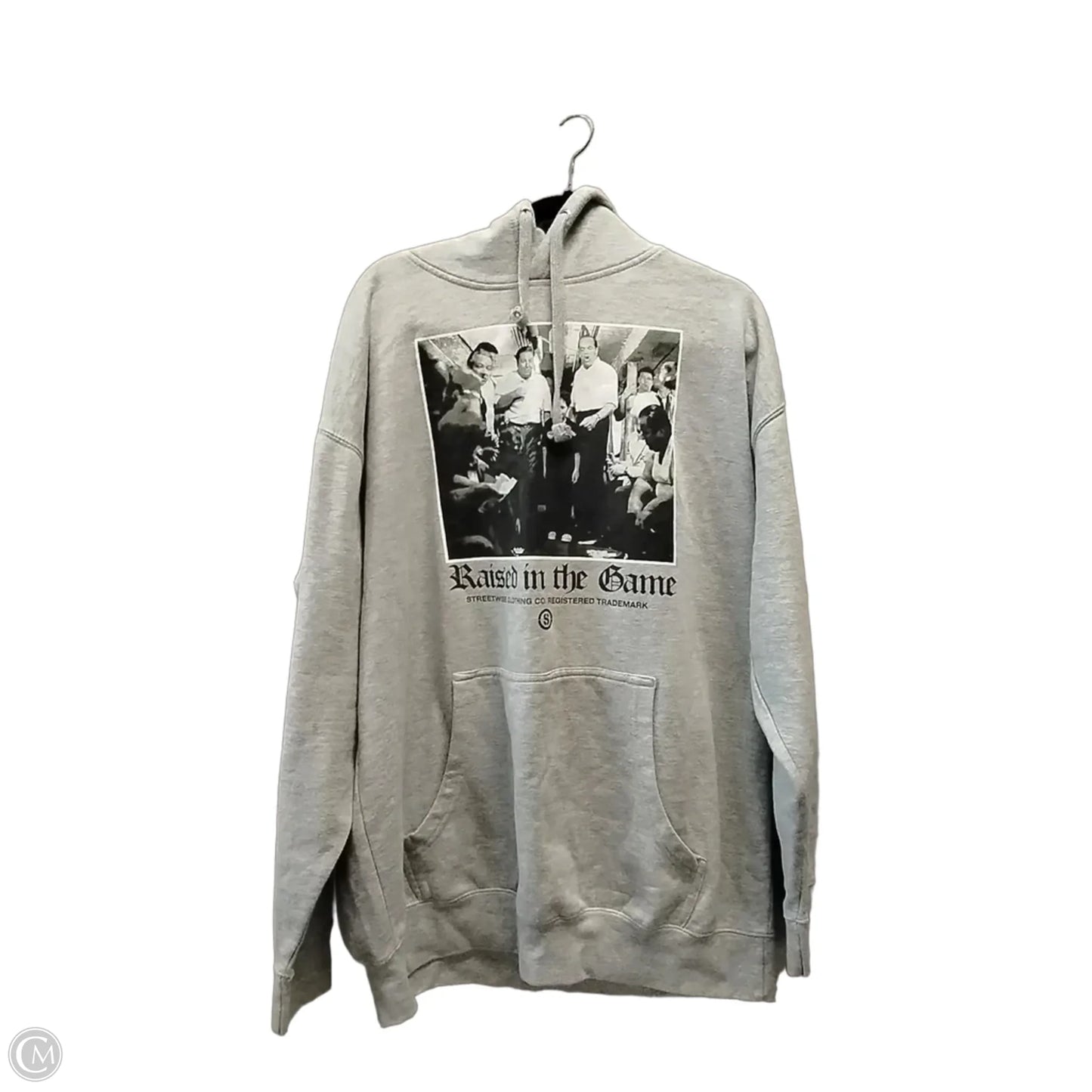 Sweatshirt Hoodie By Clothes Mentor In Grey, Size: 2x