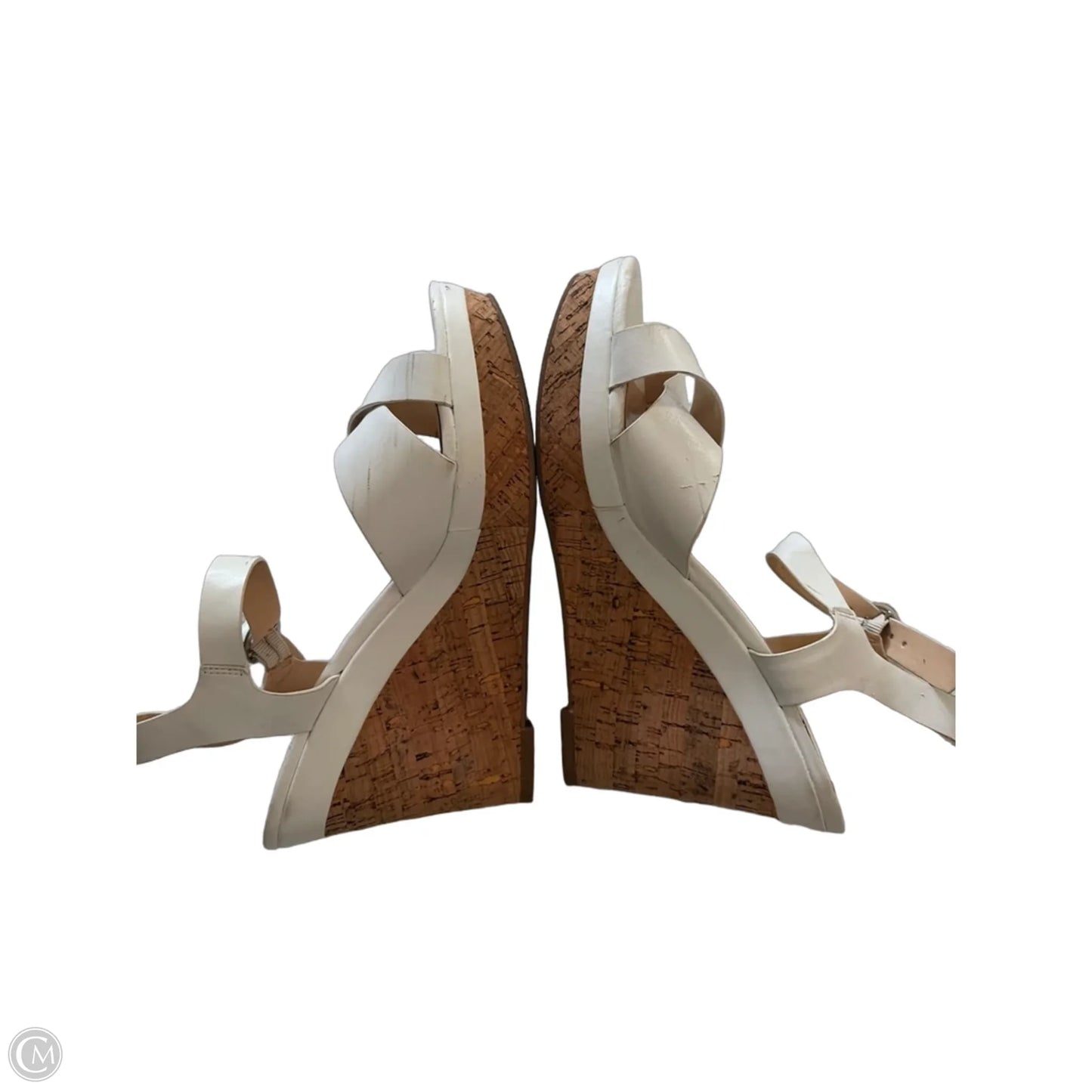 Sandals Heels Wedge By Xappeal In White, Size: 10