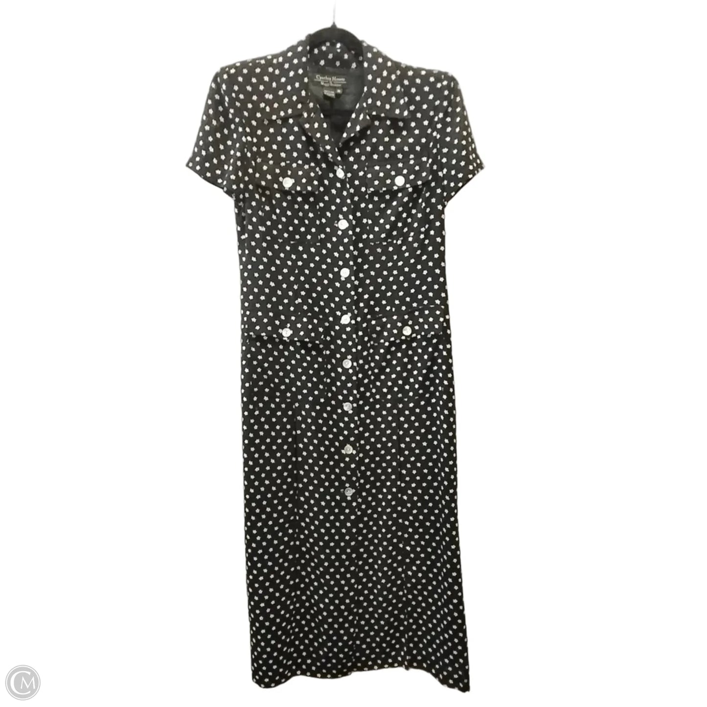 Dress Casual Maxi By Clothes Mentor In Black & White, Size: 10
