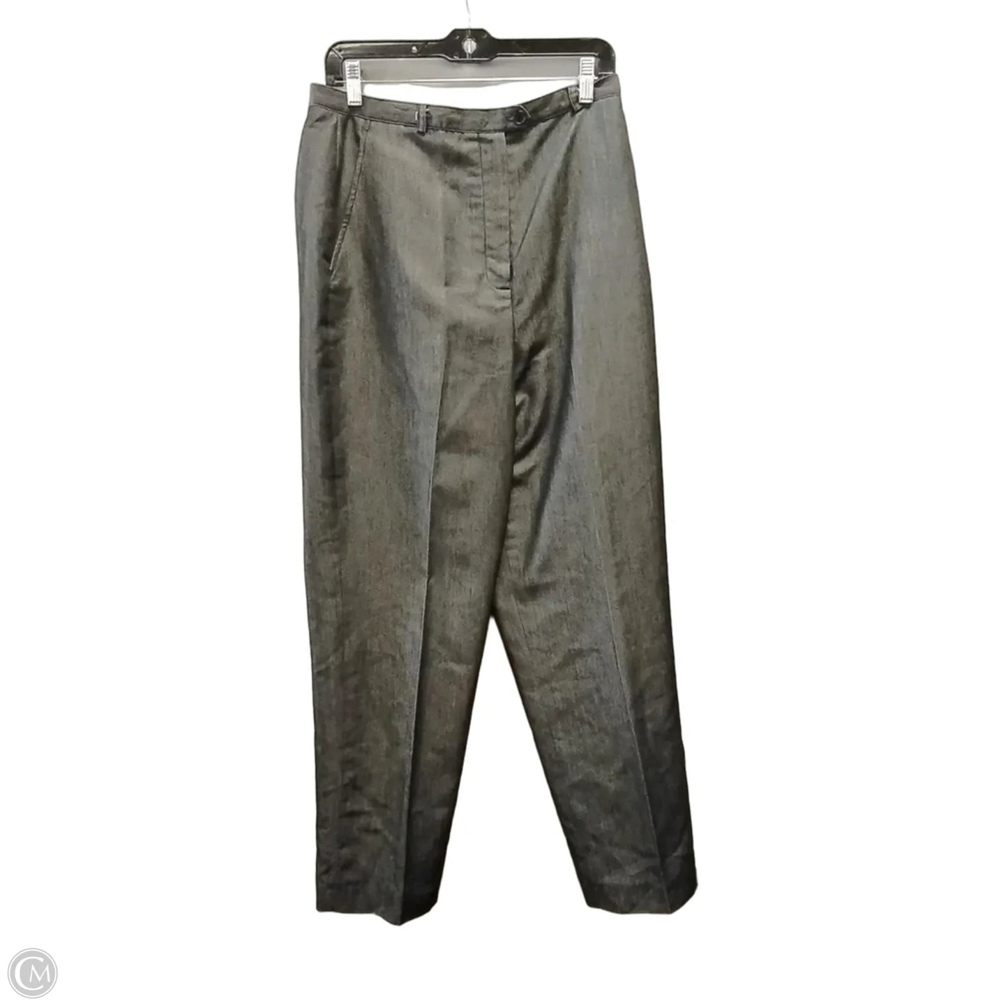 Pants Suit 2pc By Larry Levine In Grey, Size: 12