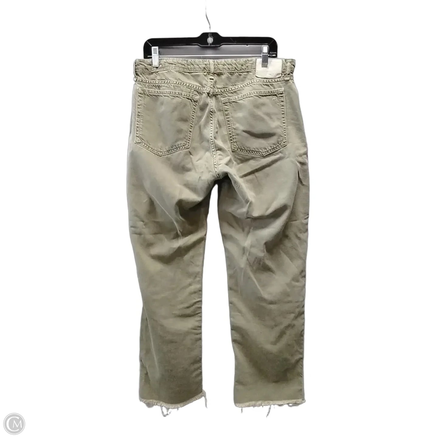 Jeans Cropped By Rag And Bone In Green, Size: 8