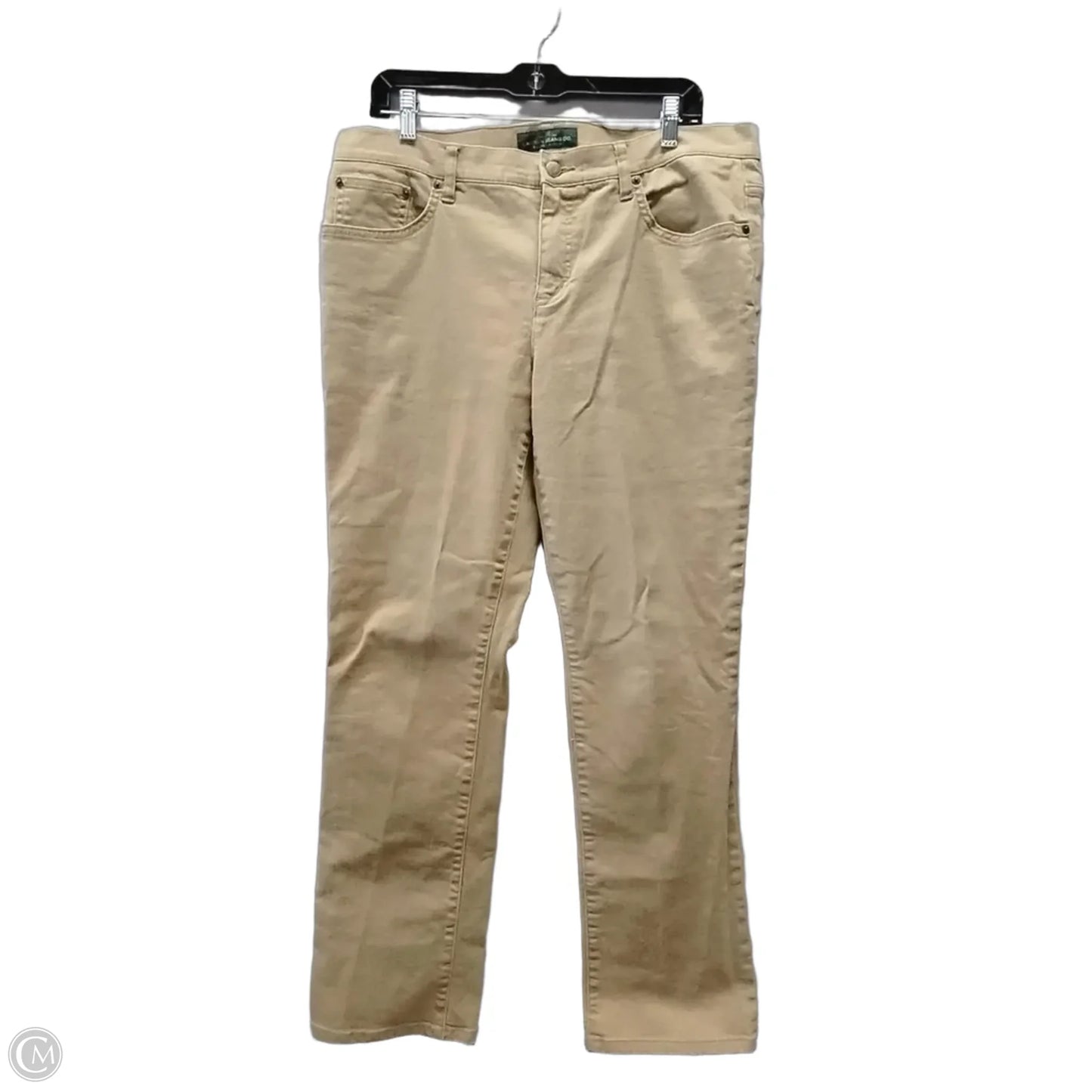Pants Cargo & Utility By Lauren By Ralph Lauren In Tan, Size: 14