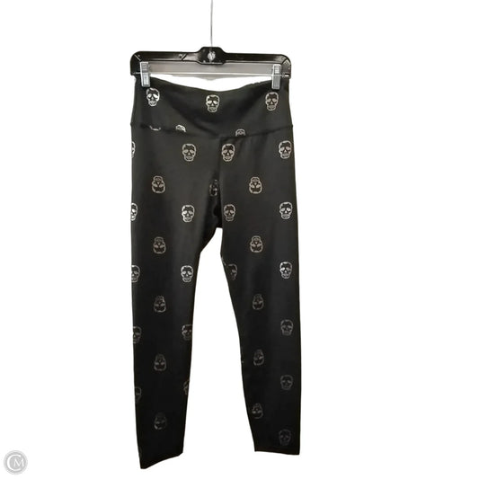 Athletic Leggings By Clothes Mentor In Black & Silver, Size: M