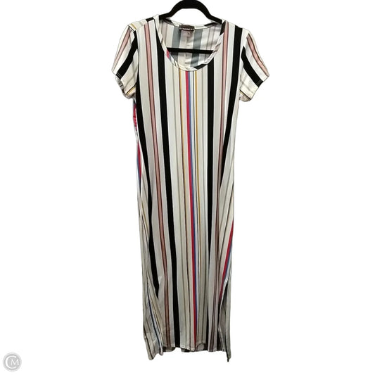 Dress Casual Maxi By Discreet Wear In Striped Pattern, Size: Xl