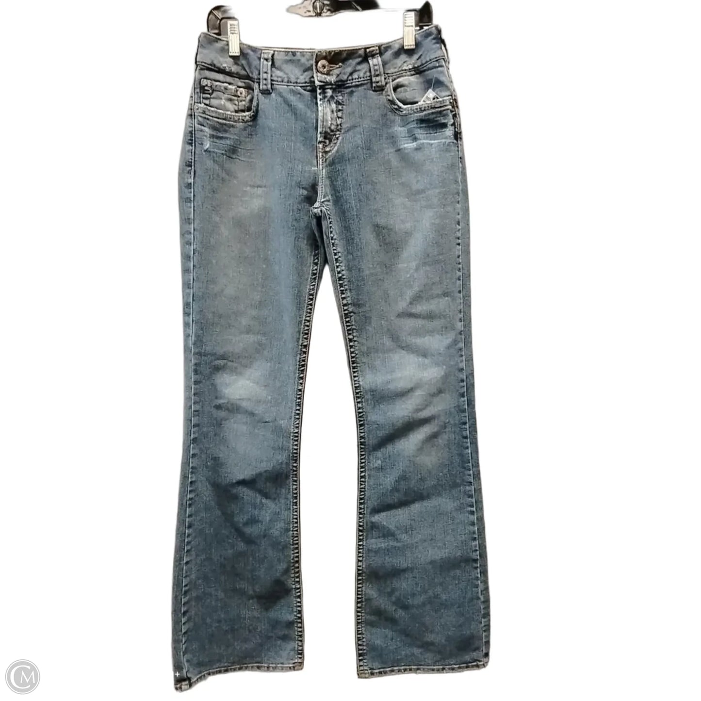 Jeans Flared By Silver In Blue, Size: 14