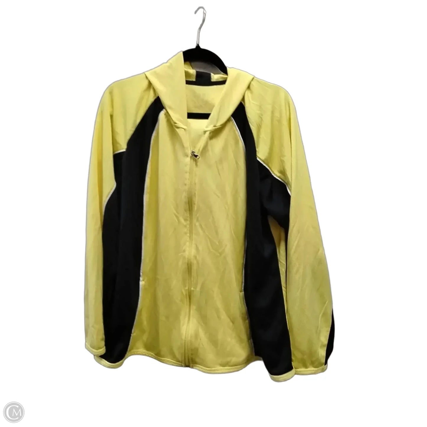 Athletic Jacket By Made For Life In Black & Yellow, Size: Xl