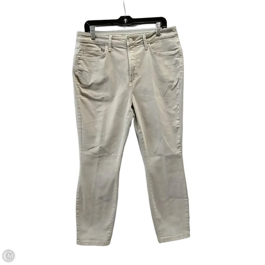 Jeans Straight By Lc Lauren Conrad In Tan, Size: 14