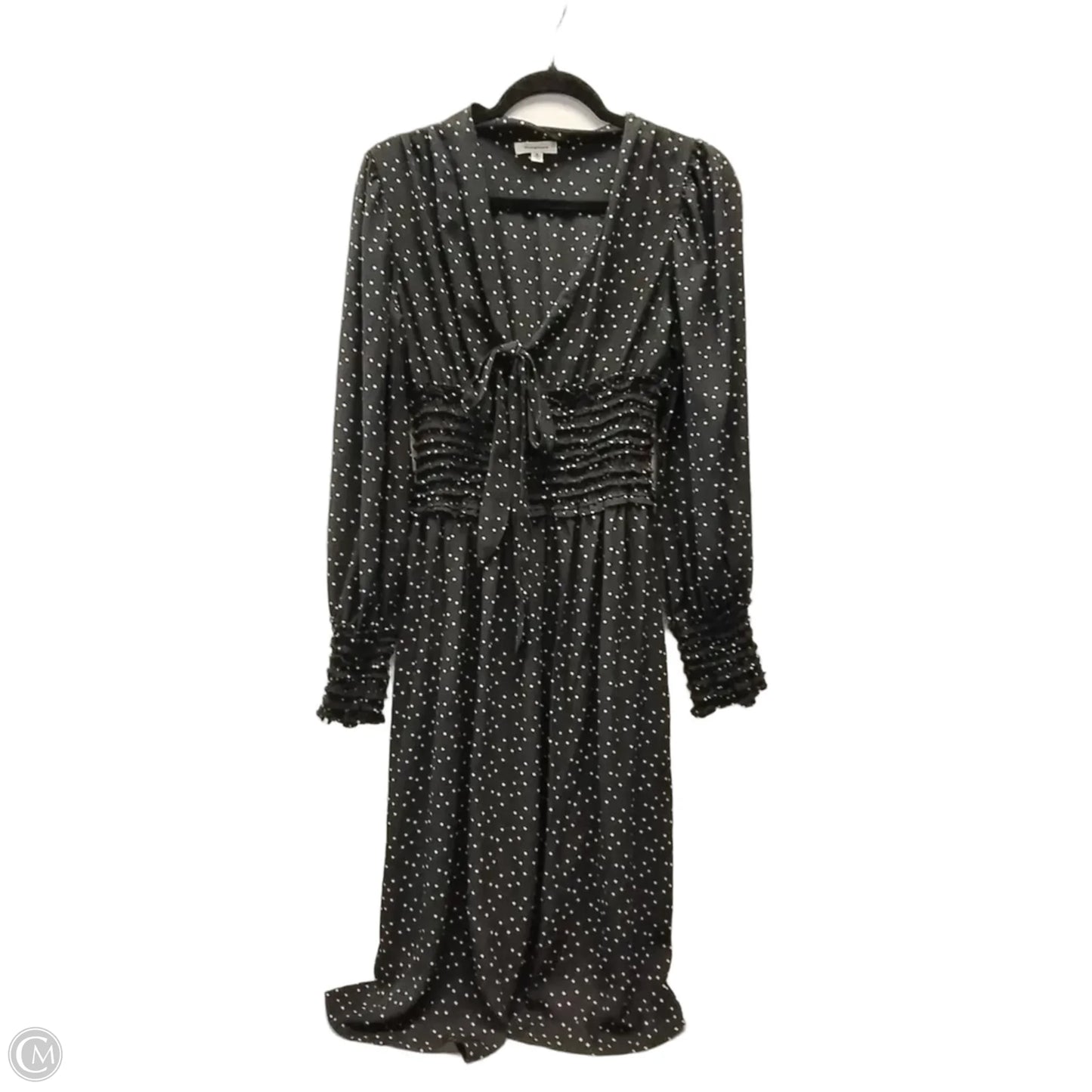Dress Casual Midi By Max Studio In Polkadot Pattern, Size: 10