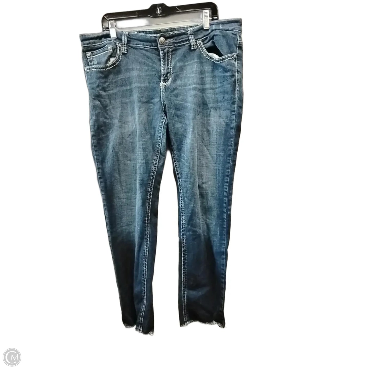 Jeans Cropped By Premier In Blue, Size: 16
