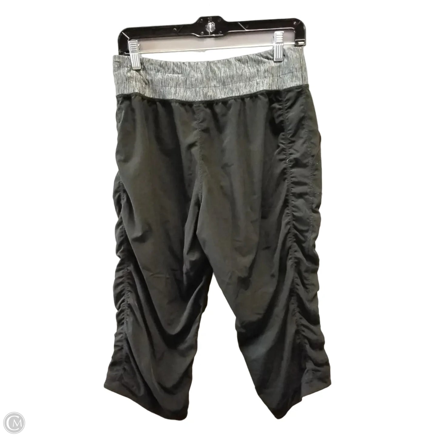 Athletic Capris By Lukka In Black & Grey, Size: M