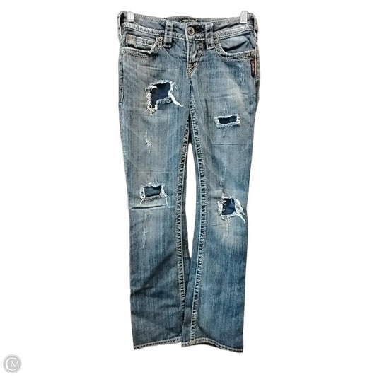 Jeans Boot Cut By Silver In Blue, Size: 2