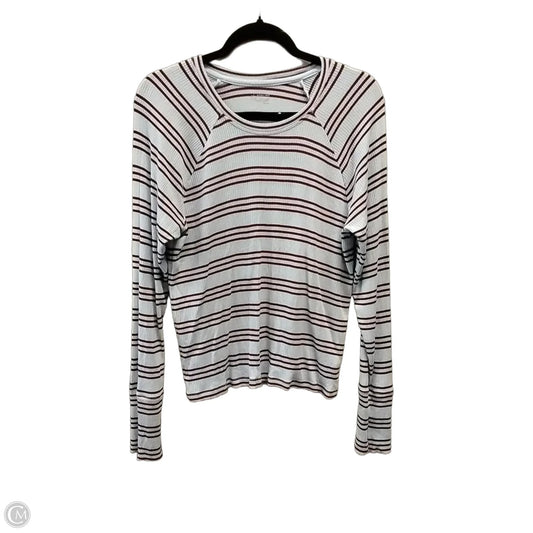 Top Long Sleeve By Offline In Striped Pattern, Size: Xl