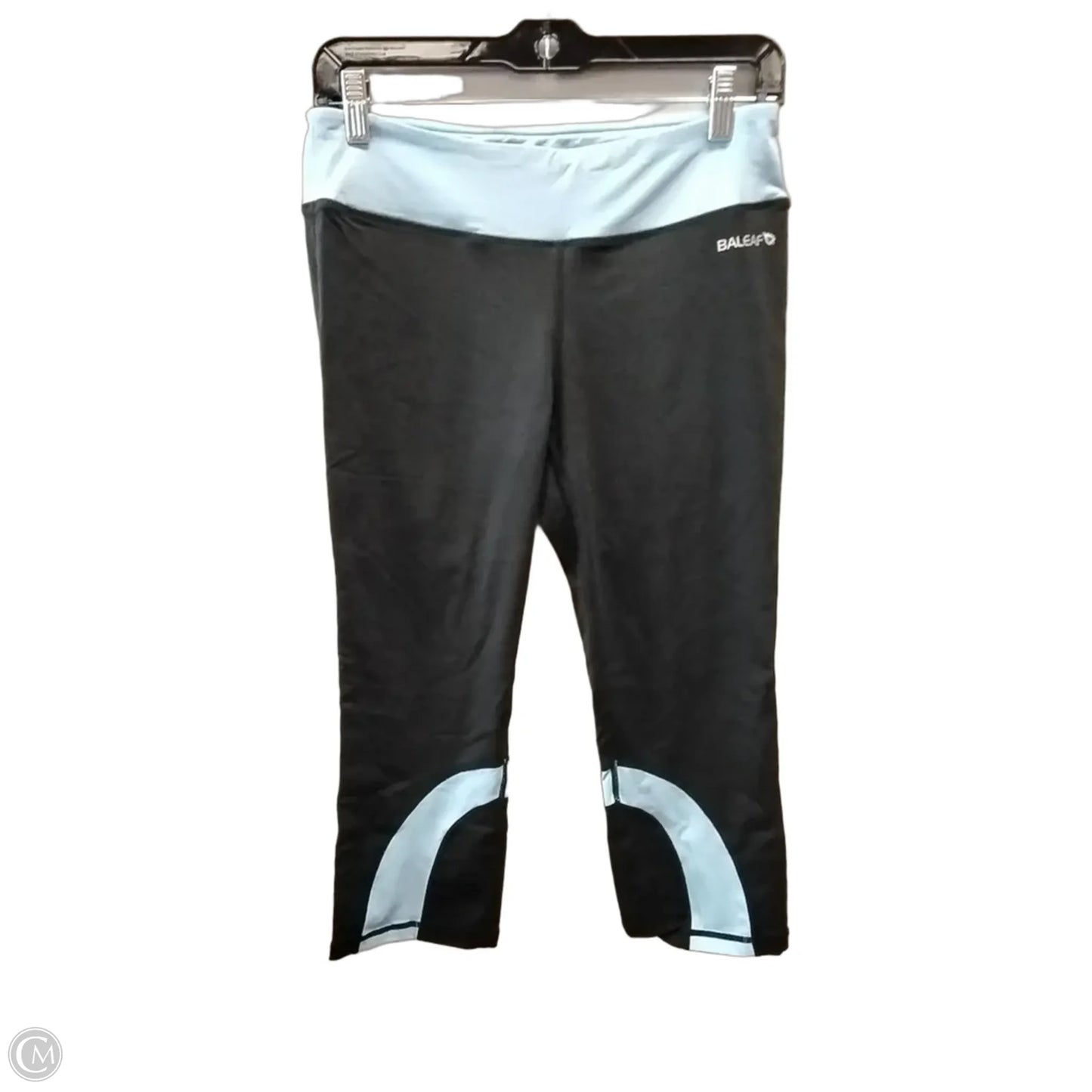 Athletic Capris By Baleaf In Black & Blue, Size: M