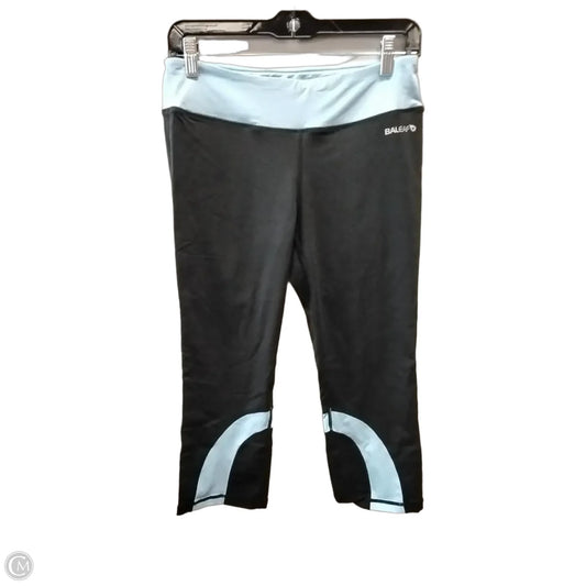 Athletic Capris By Baleaf In Black & Blue, Size: M