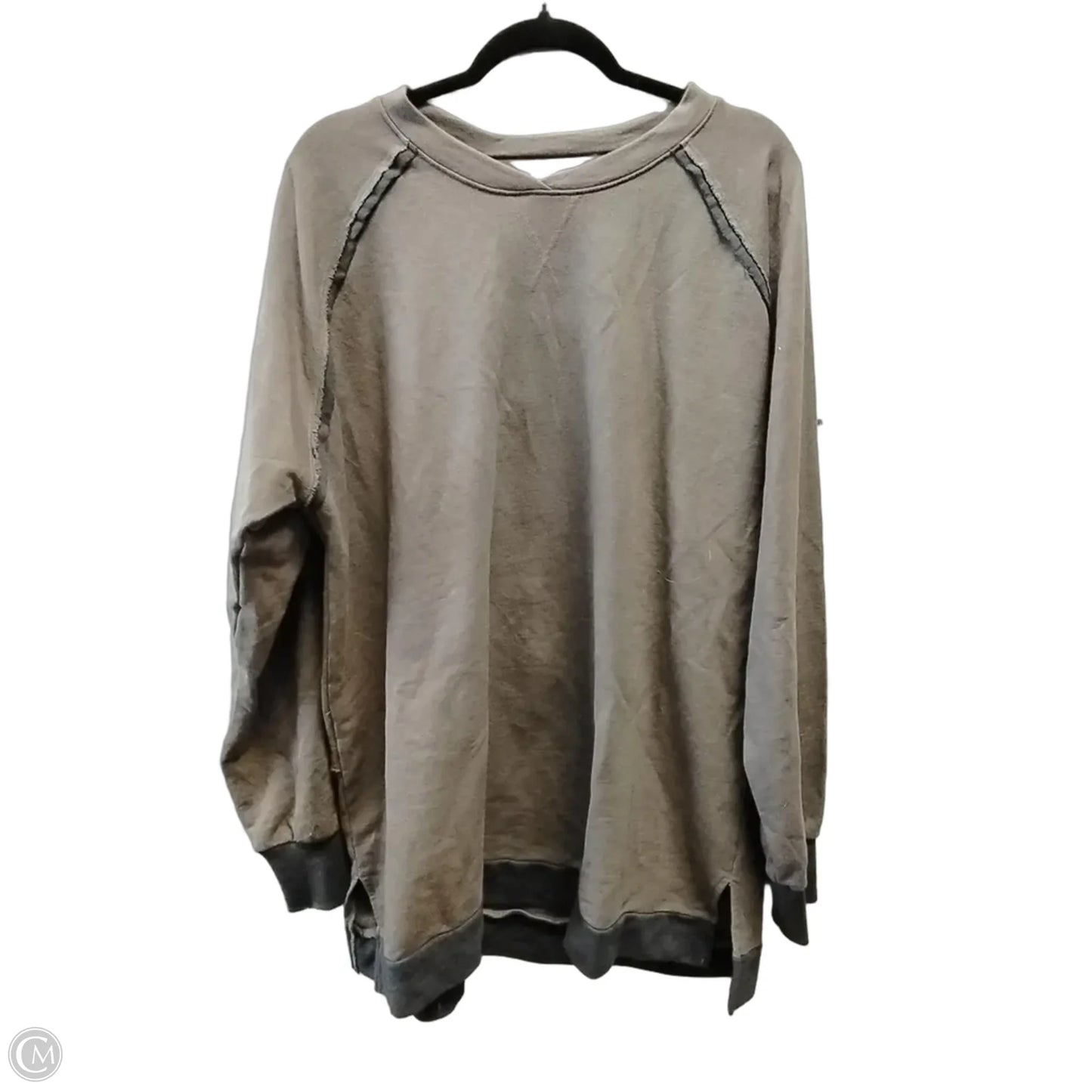 Sweatshirt Crewneck By Bke In Brown, Size: Xxl