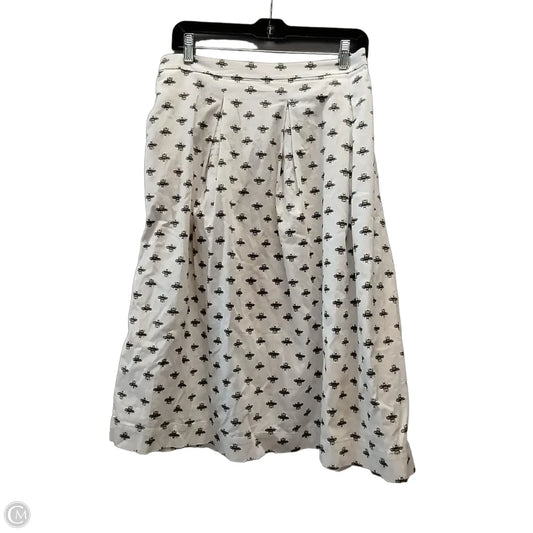 Skirt Maxi By Boden In White & Yellow, Size: 14