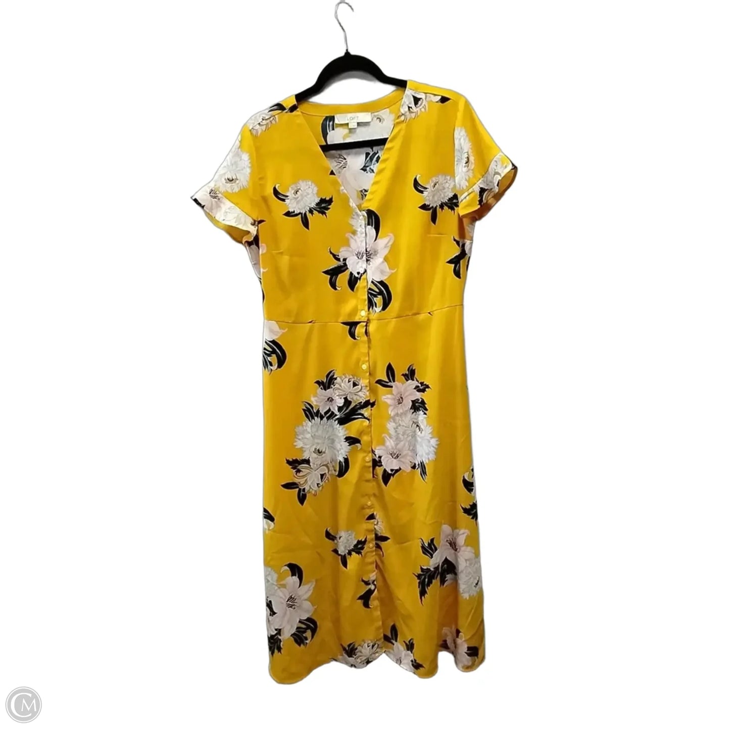 Dress Casual Maxi By Loft In Floral Print, Size: 8