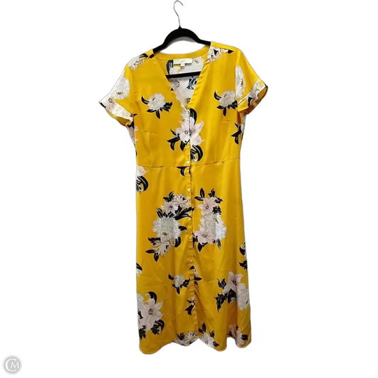 Dress Casual Maxi By Loft In Floral Print, Size: 8