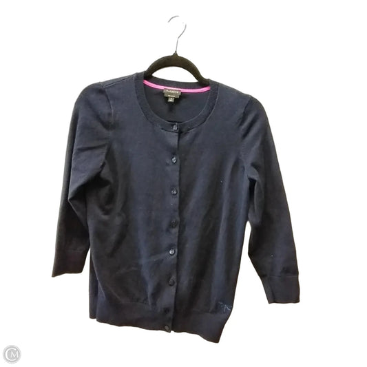 Sweater Cardigan By Talbots In Navy, Size: S