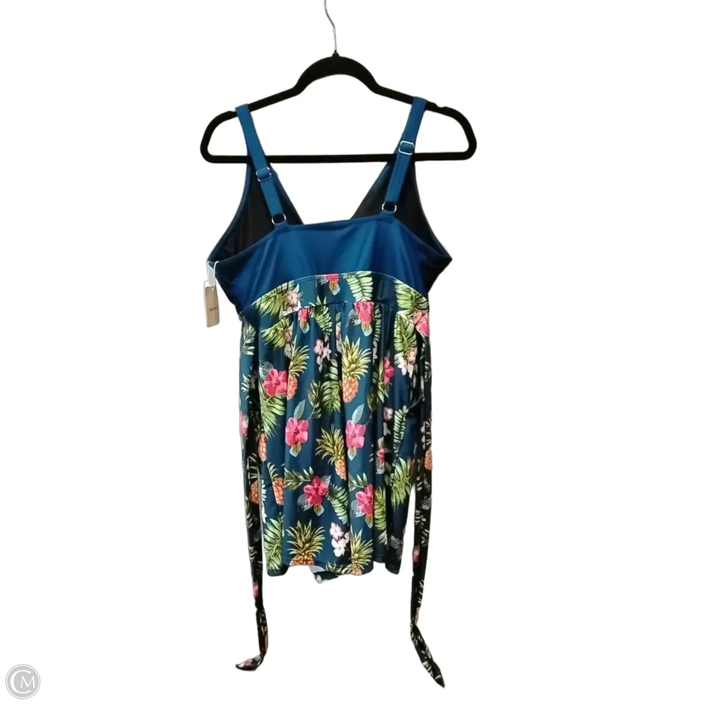 Swimsuit By Bloomchic In Floral Print, Size: Xl