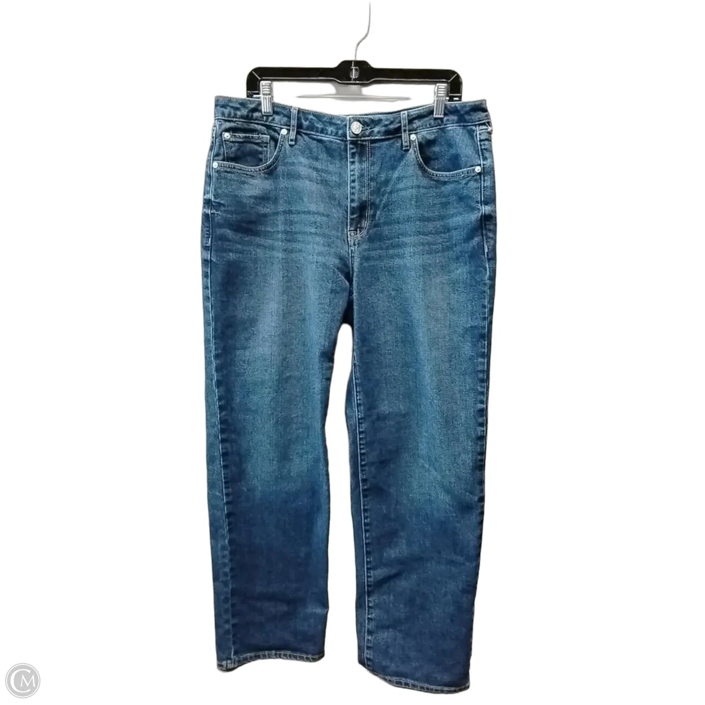 Jeans Straight By Seven 7 In Blue, Size: 12