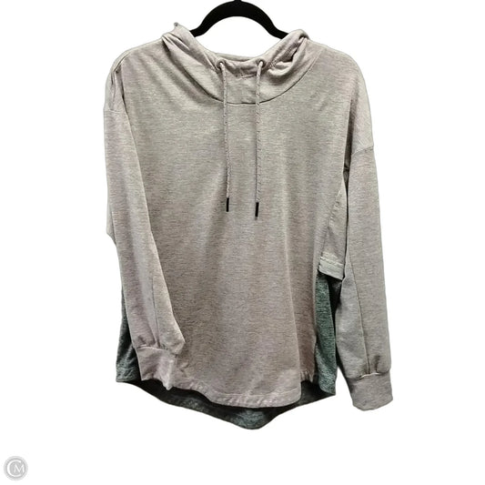 Sweatshirt Hoodie By Tangerine In Grey & Purple, Size: M