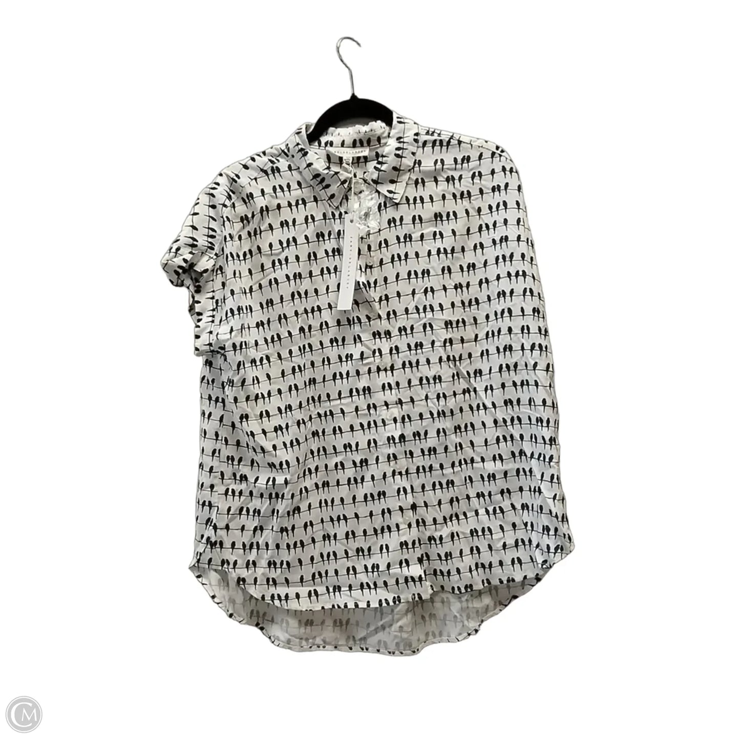 Blouse Short Sleeve By Jane And Delancey In Animal Print, Size: L
