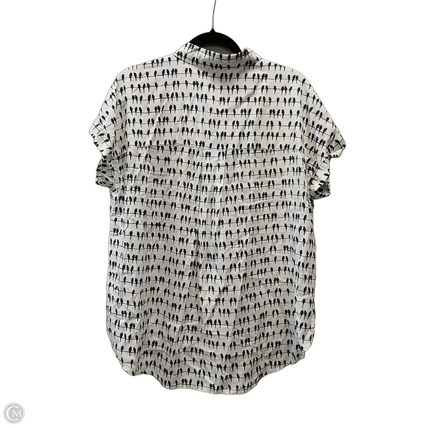 Blouse Short Sleeve By Jane And Delancey In Animal Print, Size: L
