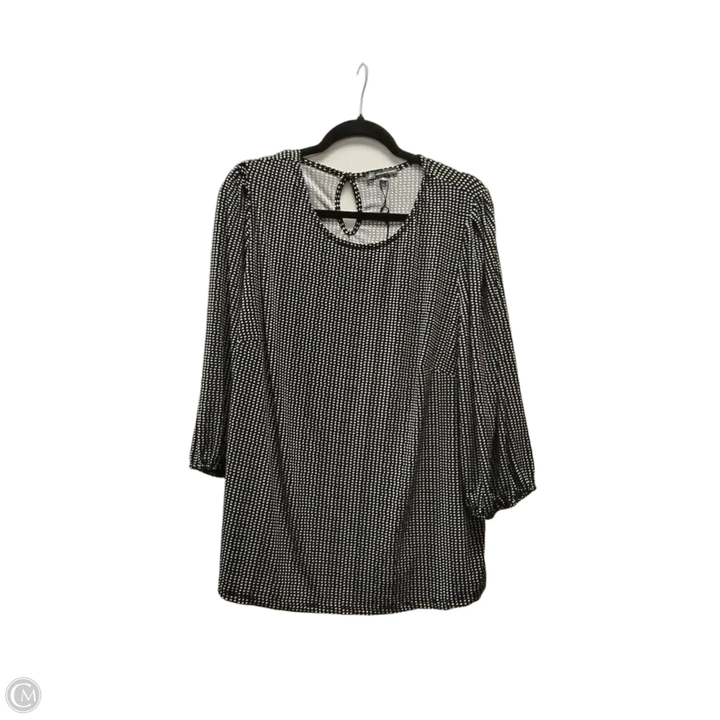 Blouse 3/4 Sleeve By Adrianna Papell In Polkadot Pattern, Size: 2x