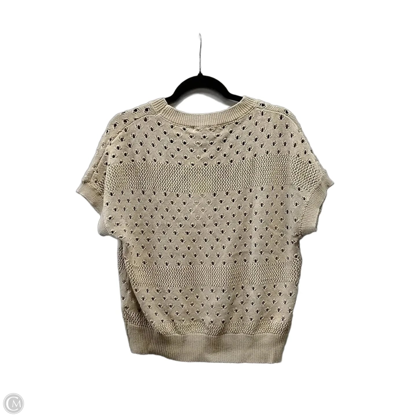 Sweater Short Sleeve By Grace Karin In Tan, Size: S