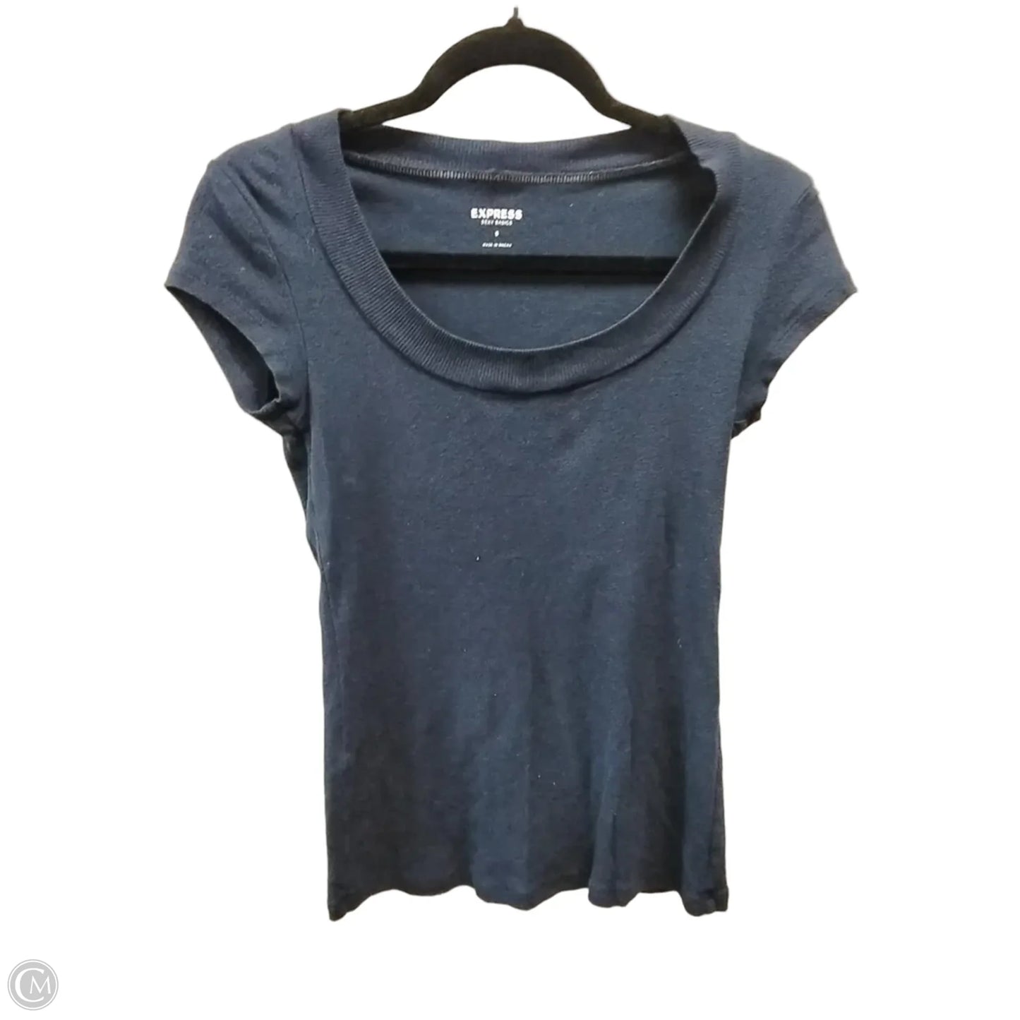 Sweater Short Sleeve By Express In Blue, Size: S