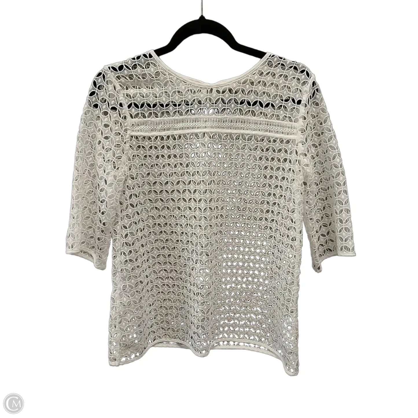 Blouse Long Sleeve By Loft In White, Size: Xs